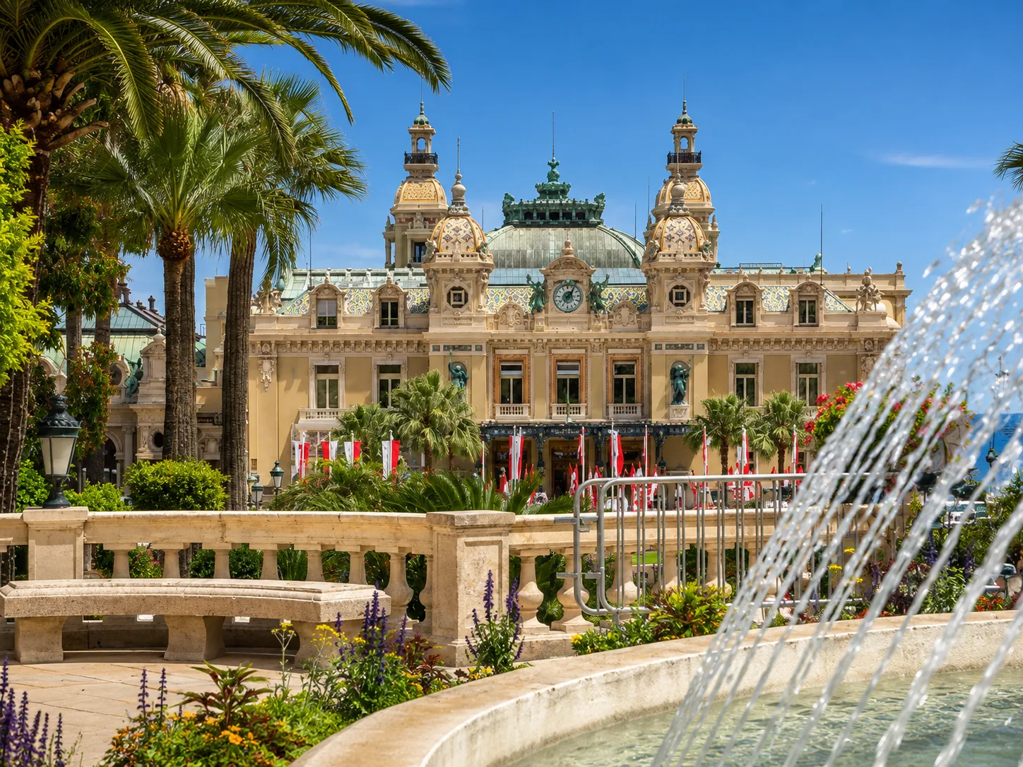 Jardin et panorama méditerranéen à Monaco